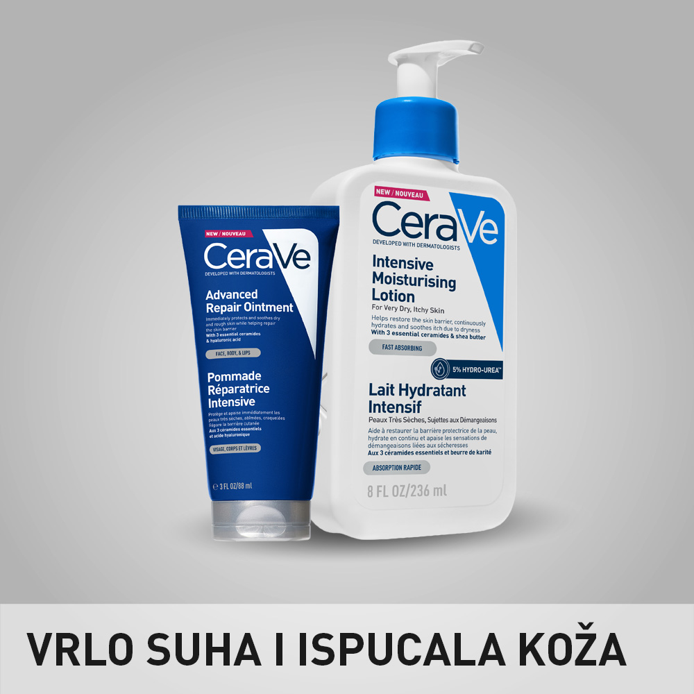 vrlo suha i ispucala